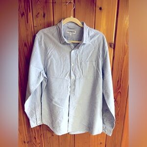 EXPRESS MENS light blue button down shirt size L